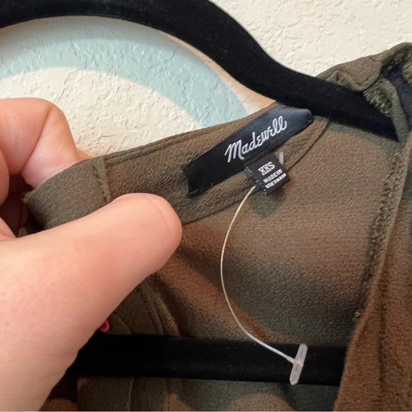 Madewell V neck Shift Dress buttons down the back - Picture 2 of 6